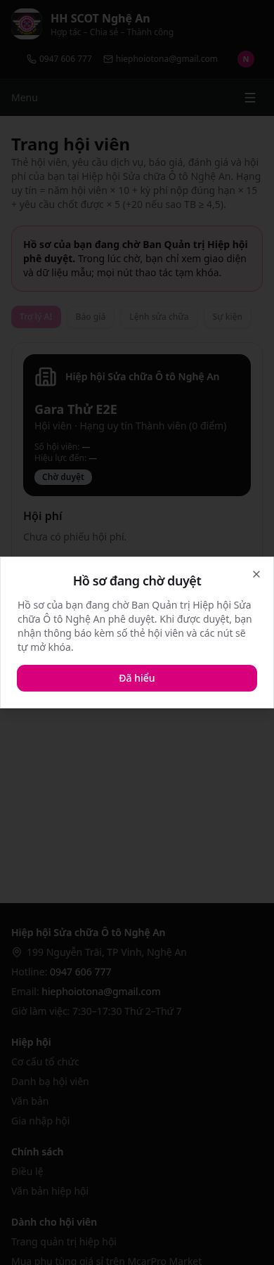 Bước 3: Đăng ký & duyệt: hội viên, cửa hàng trên Chợ, website doanh nghiệp