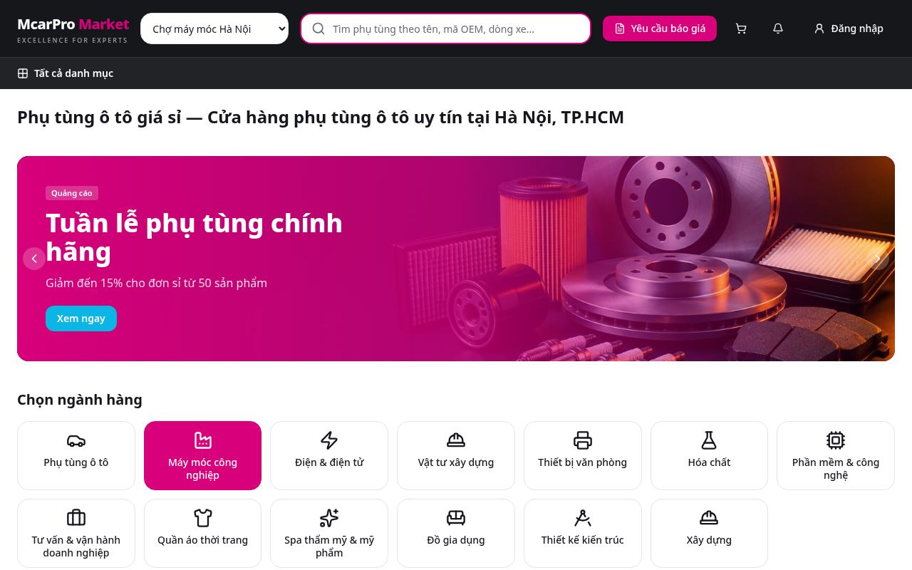 Bước 1: Chọn chợ theo khu vực