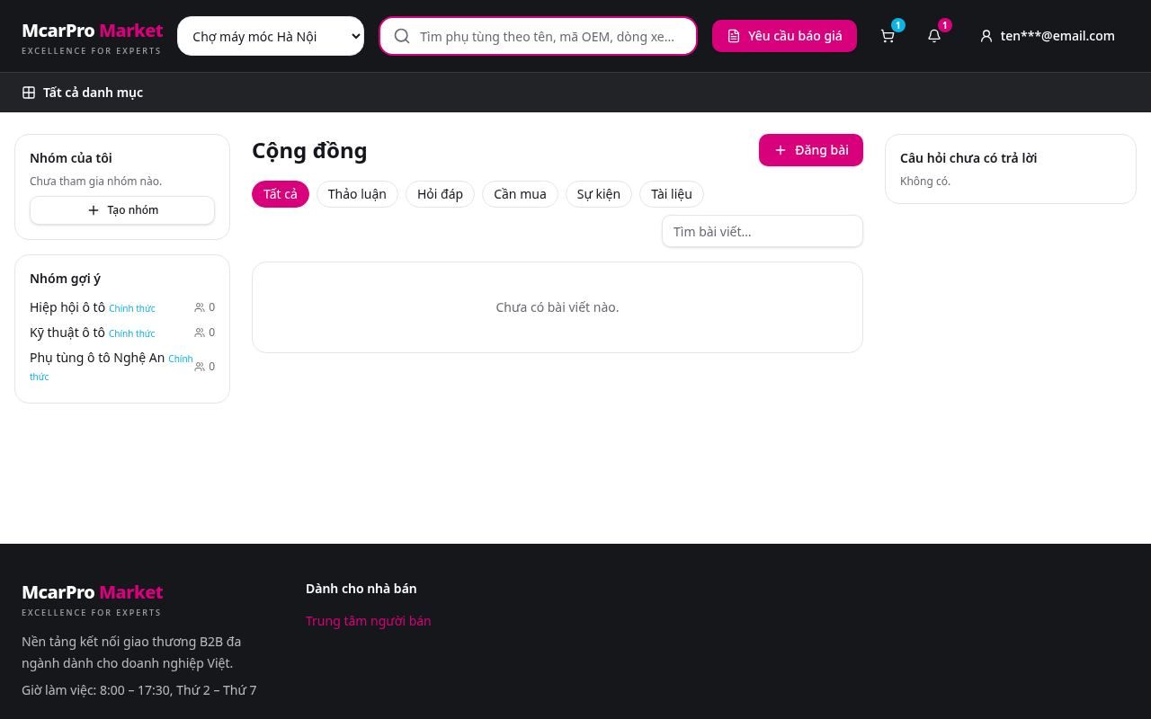 Bước 2: Hỏi đáp trong cộng đồng